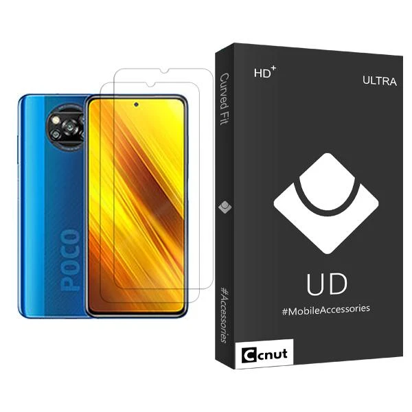 محافظ صفحه نمایش کوکونات مدل UDB Ultra MIX002 مناسب برای گوشی موبایل شیائومی Poco X3 NFC بسته دو عددی
