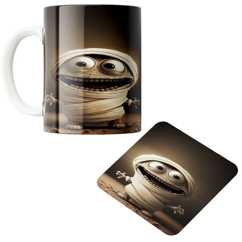 ماگ پادآفرین مدل روح کد 120 به همراه زیر لیوانی