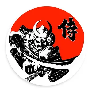   دیوارکوب طرح نقاشی ژاپنی سامورائی مدل wtb845