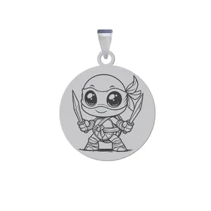 آویز گردنبند زنانه و مردانه هایکا مدل لاک پشت‌های نینجا کد ja.h 217