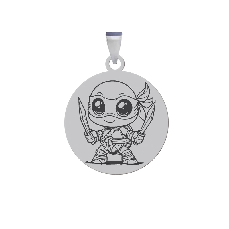 آویز گردنبند زنانه و مردانه هایکا مدل لاک پشت‌های نینجا کد ja.h 217