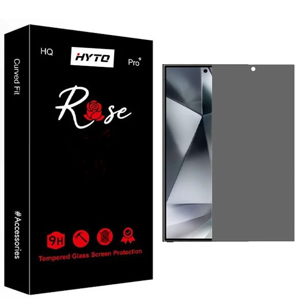 محافظ صفحه نمایش حریم شخصی هیتو مدل Rose Privacy مناسب برای گوشی موبایل سامسونگ Galaxy S24 Ultra