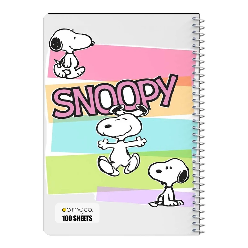 دفتر مشق 100 برگ سیمی کارنیکا طرح فیلم بادام زمینی ها The Peanuts کد 44674