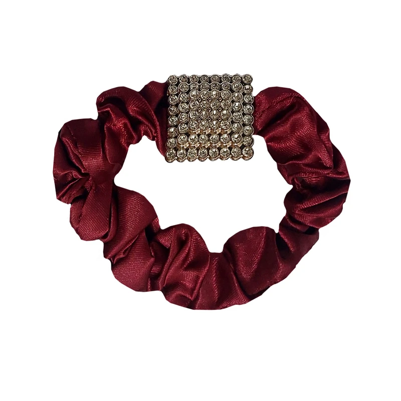 کش مو دخترانه اسکرانچی طرح نگین دار کد 170159 