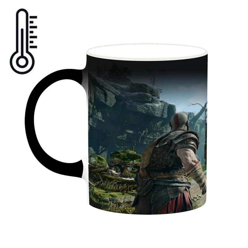 ماگ حرارتی کاکتی طرح گاد آف وار God Of War مدل mgh40720