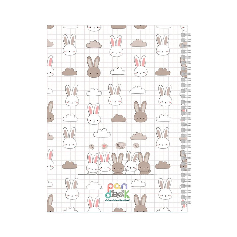 دفتر زبان 60 برگ پانداک کد 006