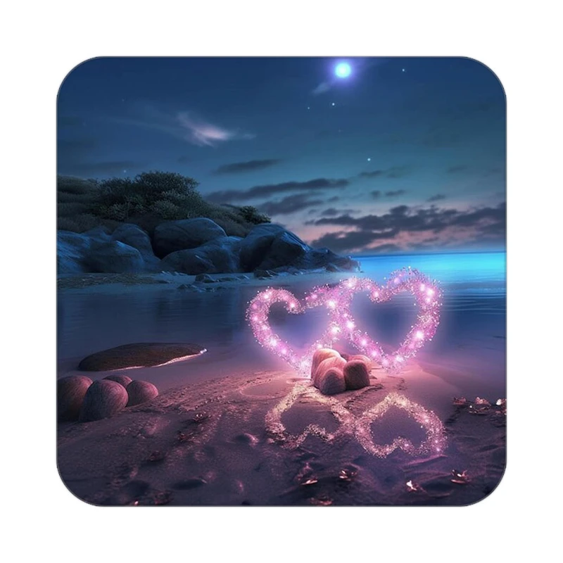 زیر لیوانی کاکتی مدل عاشقانه کد mp13594