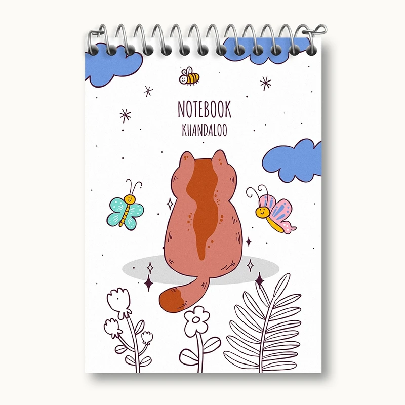 دفتر یادداشت 50 برگ خندالو مدل گربه بامزه کد N1028