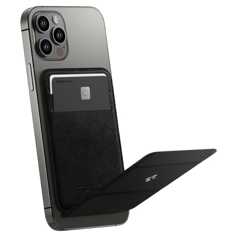 پایه نگهدارنده گوشی موبایل اسپیگن مدل Magnetic Card Wallet Smart Fold