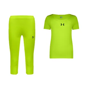 ست تی شرت آستین کوتاه و شلوارک ورزشی زنانه مدل 3101-7101