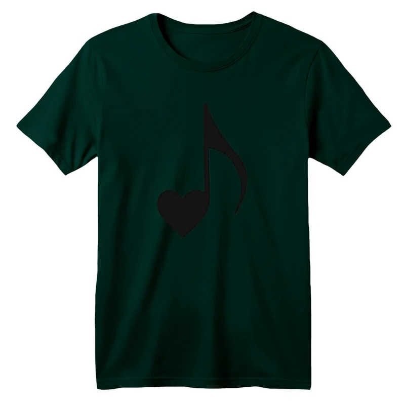 تی شرت آستین کوتاه بچگانه مدل نت قلبی