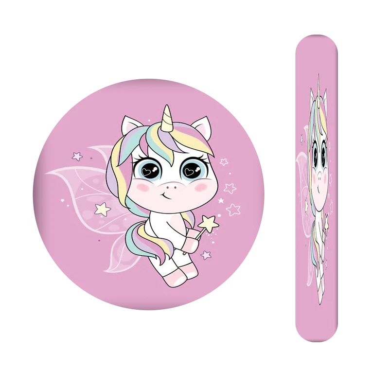 آینه آرایشی جیبی مدل تک شاخ کد 570 به همراه سوهان ناخن 