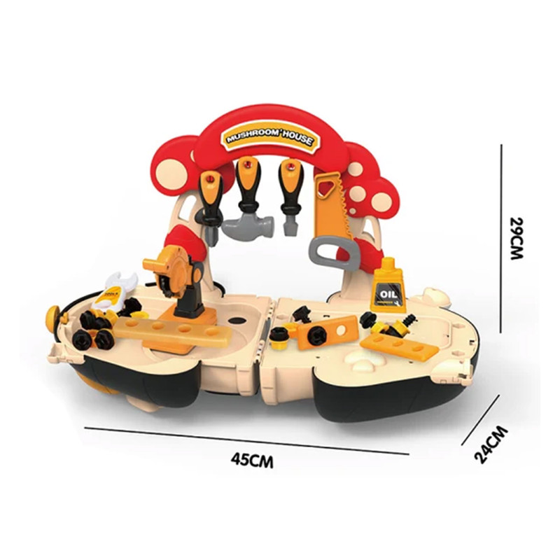 اسباب بازی ناب سل مدل جعبه ابزار کودک طرح کلبه مجموعه 40 عددی