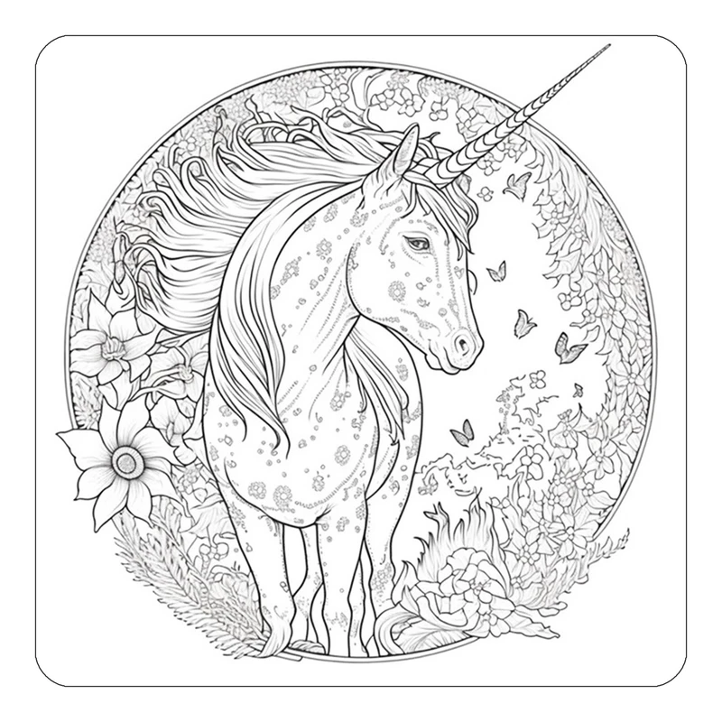 مگنت کاکتی طرح اسب تک شاخ و یونیکورن مدل mp33002