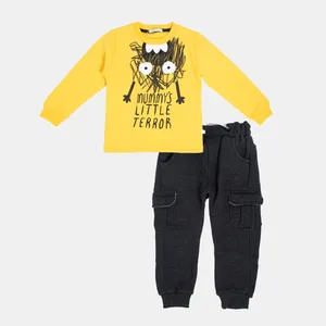 ست تی شرت و شلوار نوزادی پسرانه فیورلا مدل چرکولک کد 20510