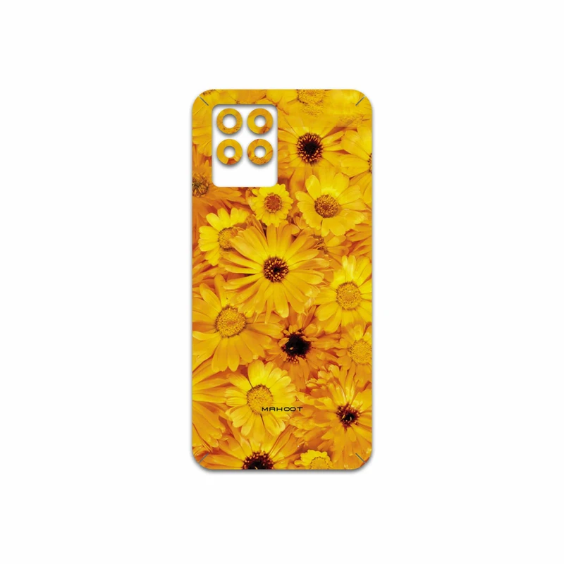 برچسب پوششی ماهوت مدل Yellow-Flower مناسب برای گوشی موبایل ریلمی 8 Pro