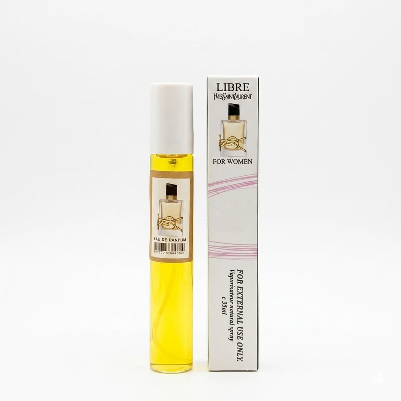 عطر جیبی امارات مدل ایو سن لورن لیبره با رایحه گرم حجم 35 میلی‌لیتر