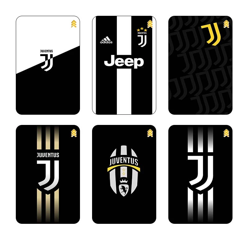 استيکر کارت کارنيکا طرح یوونتوس کد 51755 مجموعه 6 عددی