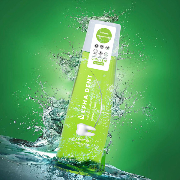 دهان شویه آلفادنت مدل complete حجم 400 میلی لیتر