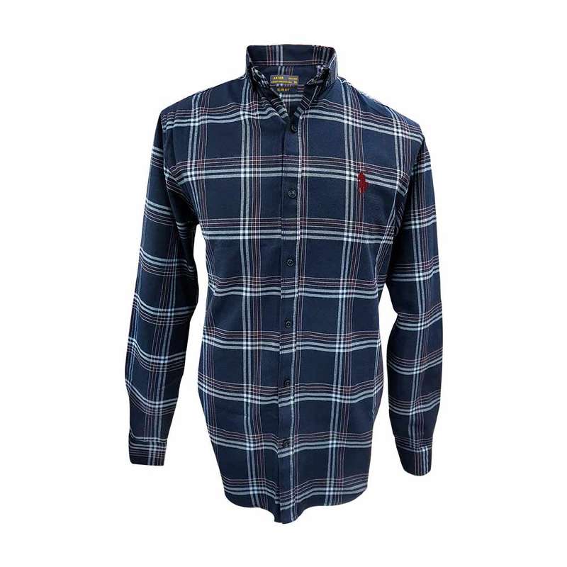 پیراهن آستین بلند مردانه مدل پشمی کد 124158-3