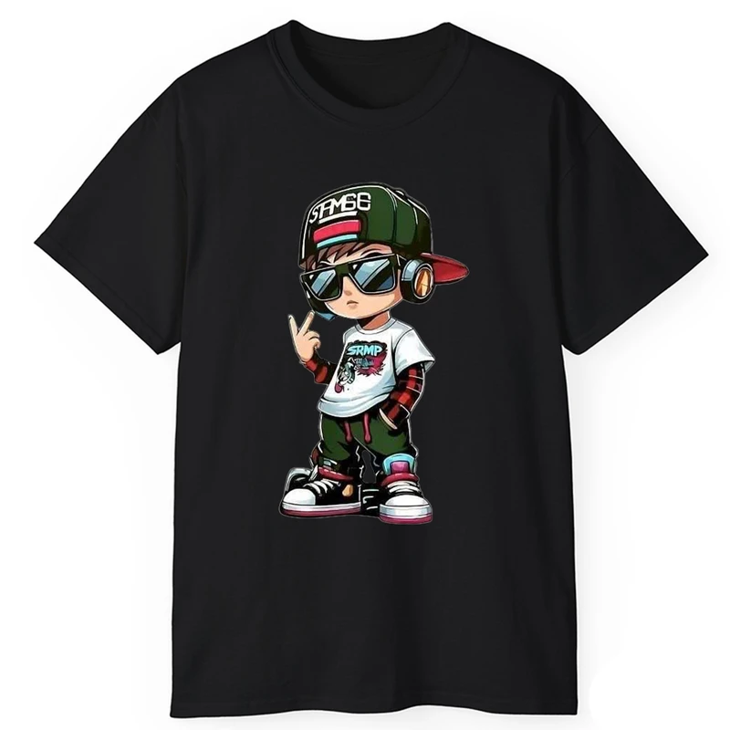 تی‌شرت آستین کوتاه مردانه پاد آفرین مدل پسرک خفن 66