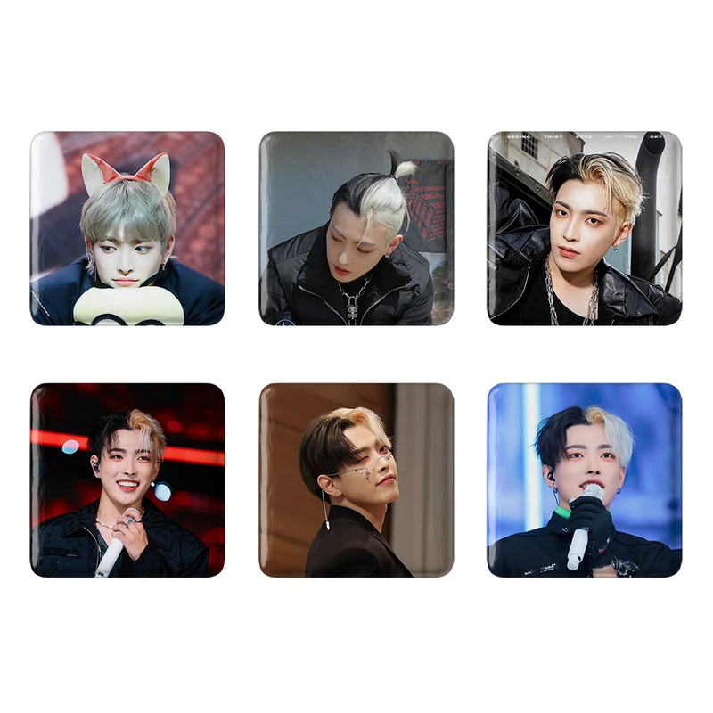 مگنت خندالو طرح هونگ جونگ گروه ایتیز ATEEZ کد 1271B مجموعه 6 عددی