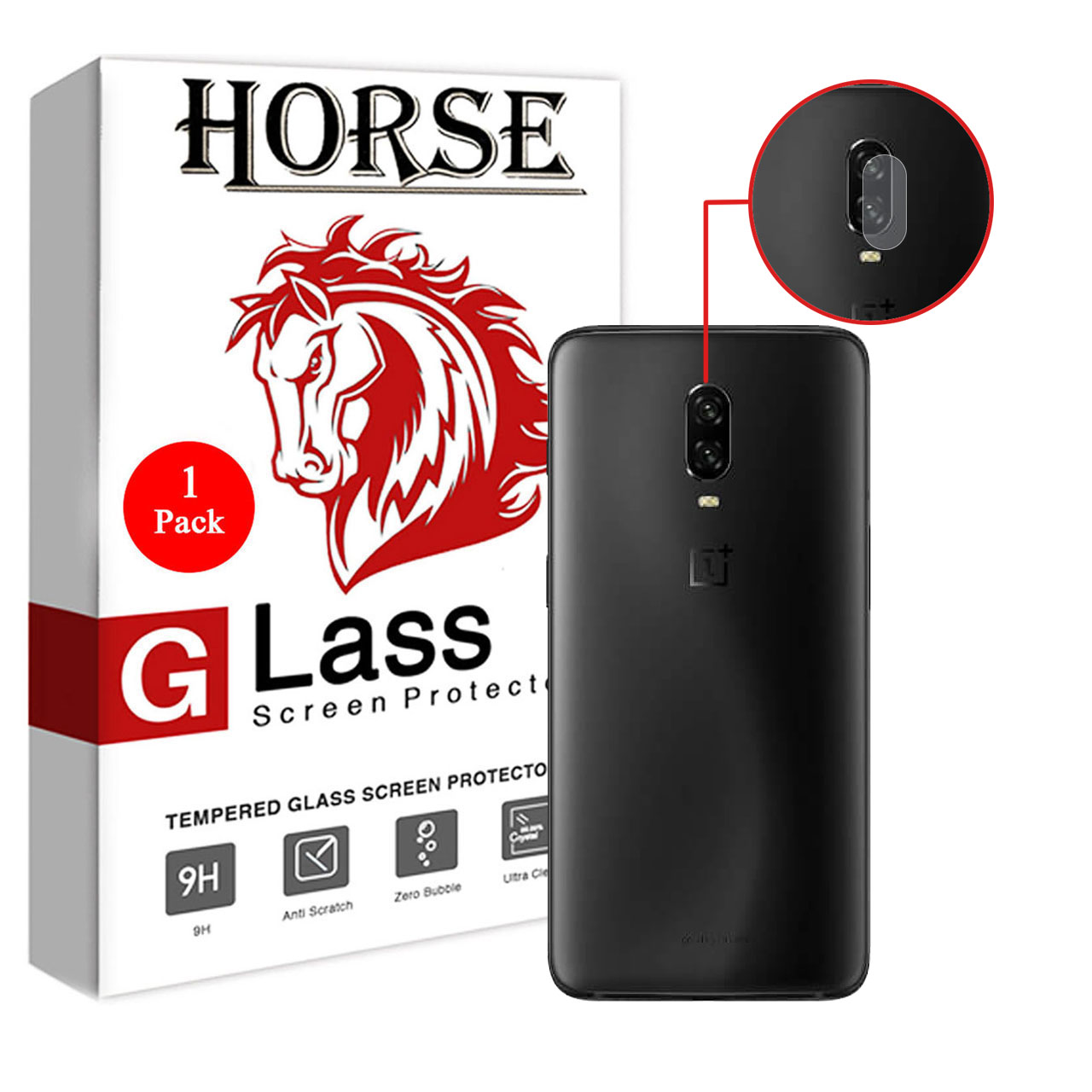 محافظ لنز دوربین هورس مدل UTF مناسب برای گوشی موبایل وان پلاس 6T