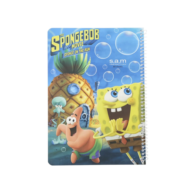 دفتر مشق 80 برگ سم طرح باب اسفنجی