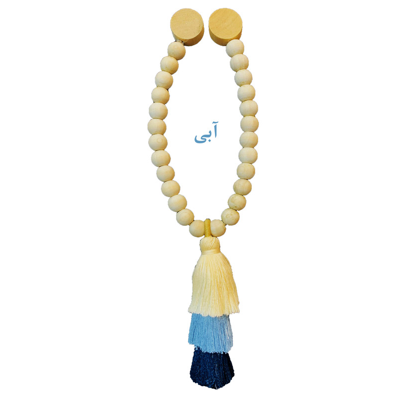 پرده جمع کن مدل مگنت چوبی منگوله دار لی لوکس کد CM45