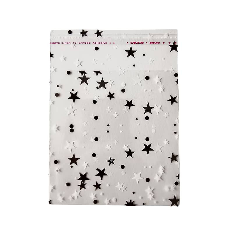 سلفون بسته بندی طرح ستاره 10*10 بسته 30 عددی سلفون بسته بندی طرح ستاره 10*10 بسته 30 عددی