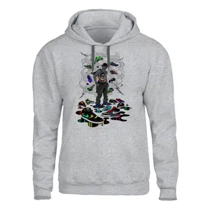 هودی مردانه مدل sport کد 130 رنگ طوسی