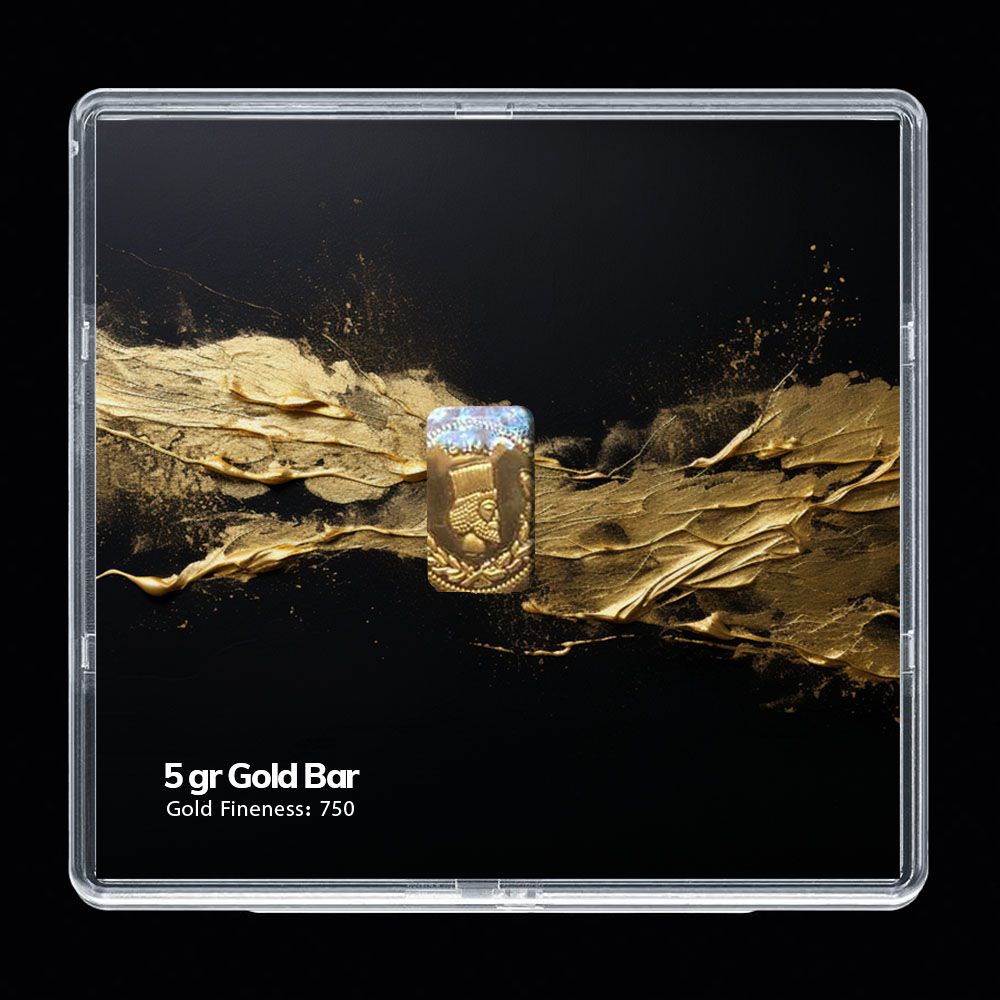 شمش طلا 18 عیار مدوپد مدل SG10115 -  - 1
