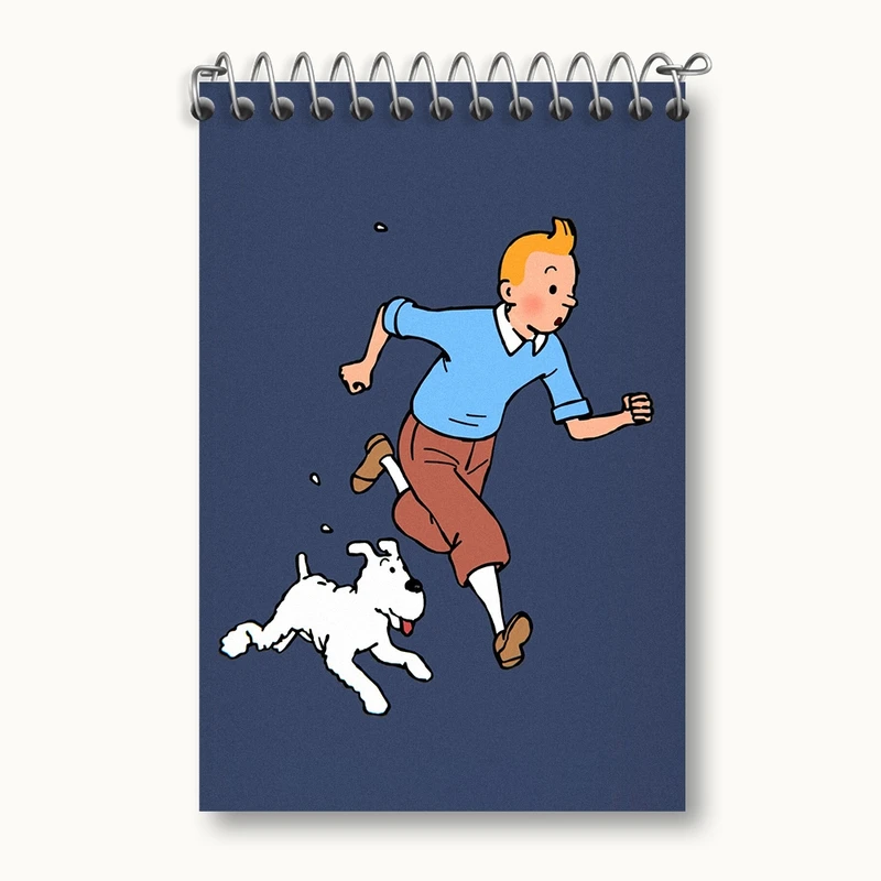 دفتر یادداشت 50 برگ خندالو مدل تن تن (Tintin) کد F964