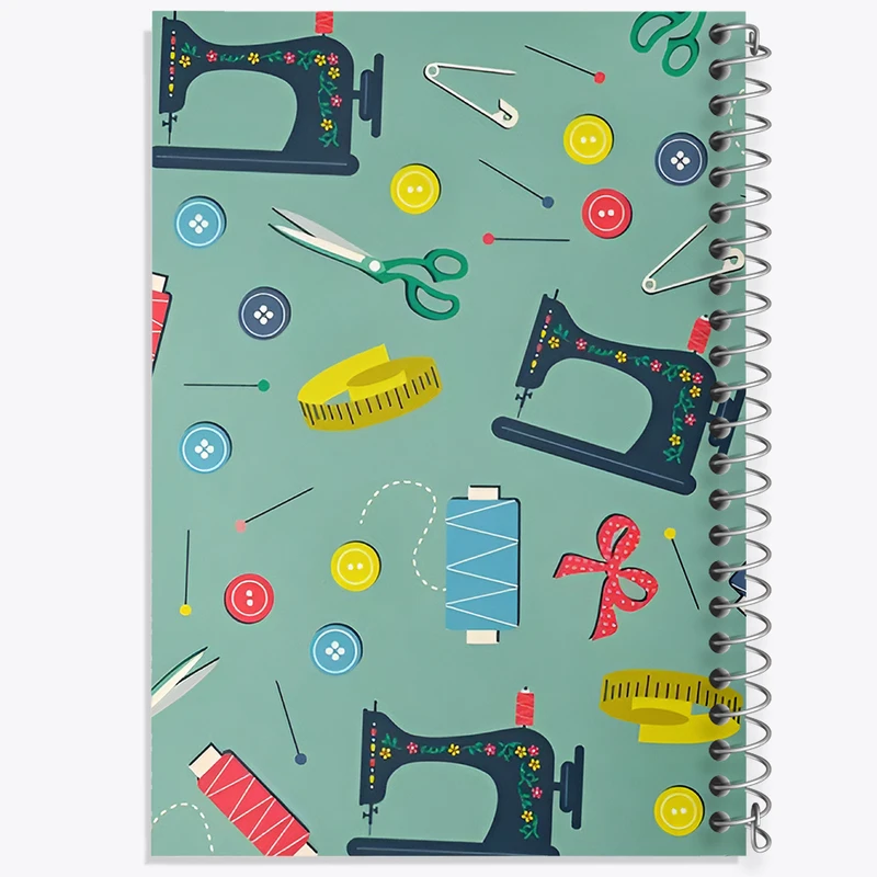 دفتر مشق 100 برگ خندالو طرح خیاطی کد N2028