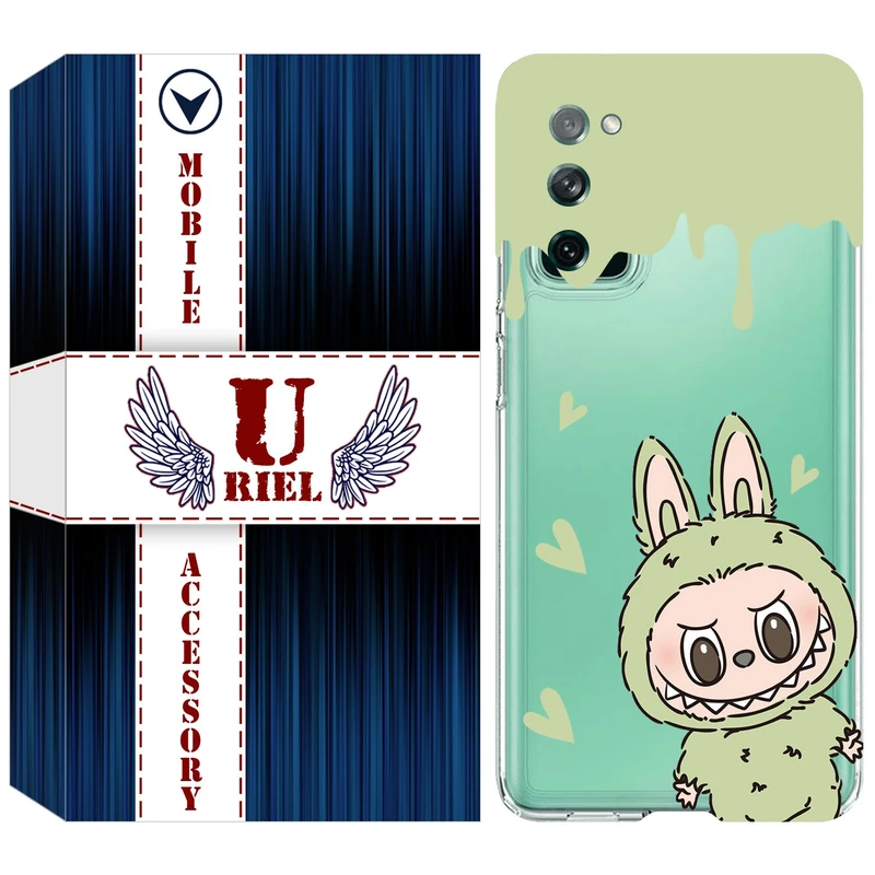 کاور یوریل مدل Clear کد 132 طرح لبوبو Labubu مناسب برای گوشی موبایل سامسونگ Galaxy S20 FE
