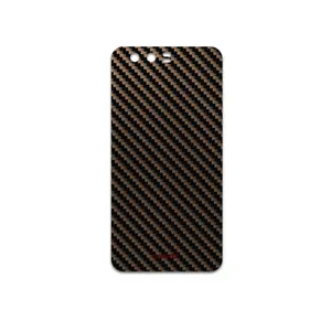 MAHOOT Glossy-Brown-Fiber Cover Sticker for Honor 9