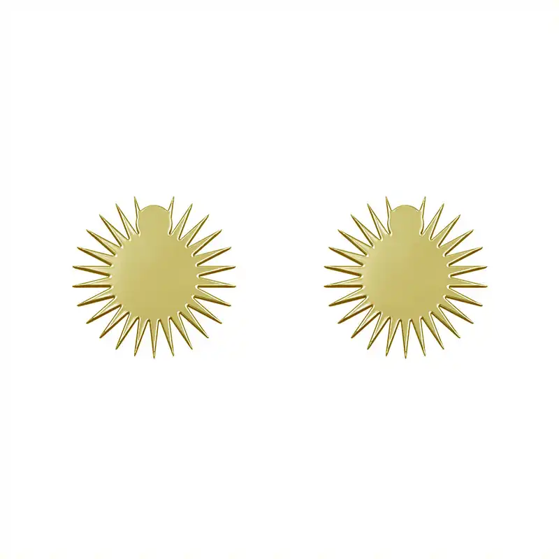 گوشواره طلا 18 عیار زنانه مدوپد مدل ستاره کد GA1-15590