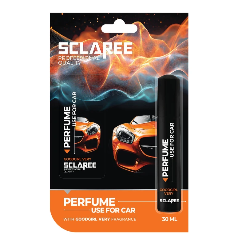 خوشبوکننده کارتی خودرو اسکلاره مدلgood girl very با رایحه بلوبری حجم 30 میلی‌لیتر