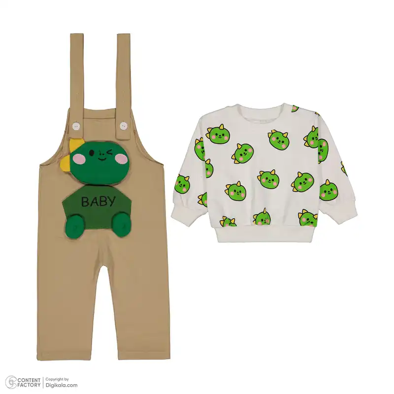 ست  سویشرت و سرهمی پسرانه سون پون مدل 1391140456