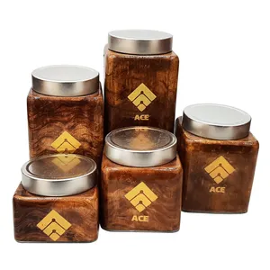 بانکه طرح چوب آس مدل مربع بسته 5 عددی