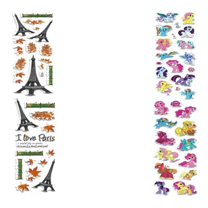 استیکر کودک طرح یونیکورن و ایفل کد Aru111 مجموعه 2 عددی 