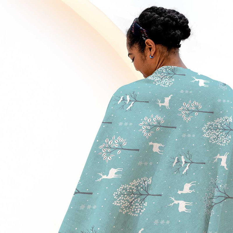 شال مبل طرح زمستان و گوزن کد Q2SH1067 سایز 98x180 سانتی متر شال مبل طرح زمستان و گوزن کد Q2SH1067 سایز 98x180 سانتی متر