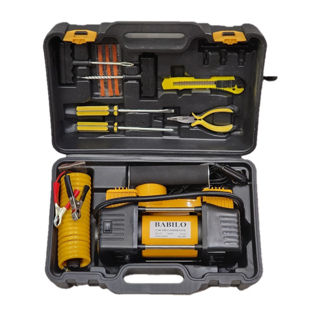 پمپ باد فندکی بابیلو مدل BAB12V مجموعه 15 عددی