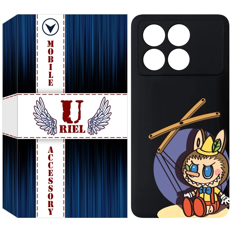 کاور یوریل قاب مدل KSH کد 108 طرح عروسک لبوبو مناسب برای گوشی موبایل شیائومی Poco X6 Pro