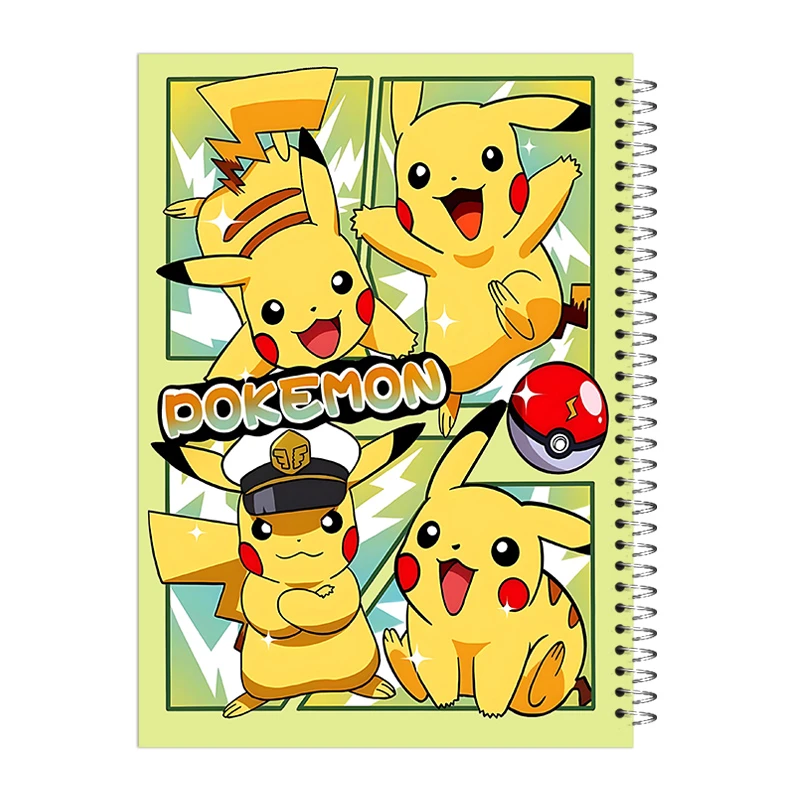 دفتر مشق 80 برگ آی چاپ مدل کامیک طرح پوکمون کد 340