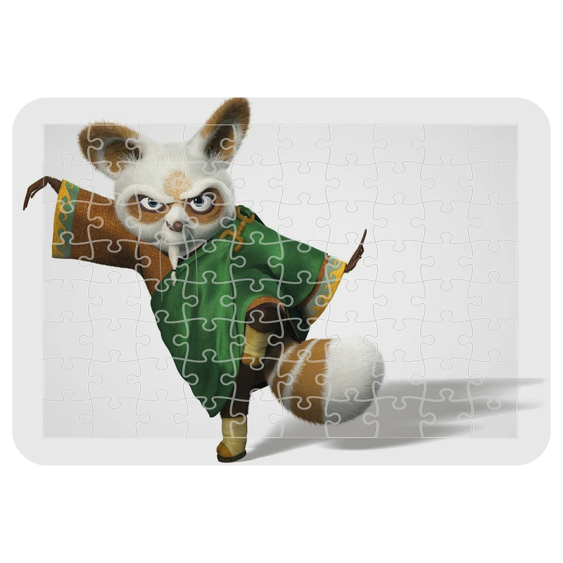 پازل 54 تکه اطلس آبی طرح کارتون پاندا کونگ فو کار  مدل P1880