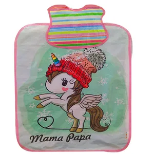 زیرانداز تعویض نوزاد مدل بالش دار طرح اسب سرمایی کد Ba.8