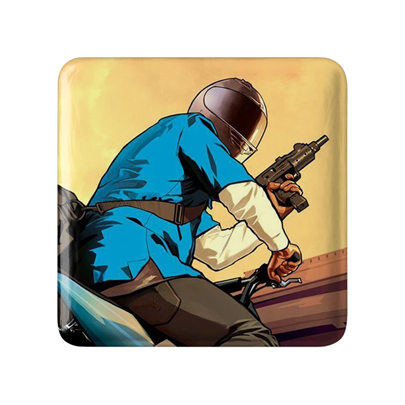 پیکسل خندالو طرح فرانکلین جی تی ای GTA مدل مربعی کد 30660