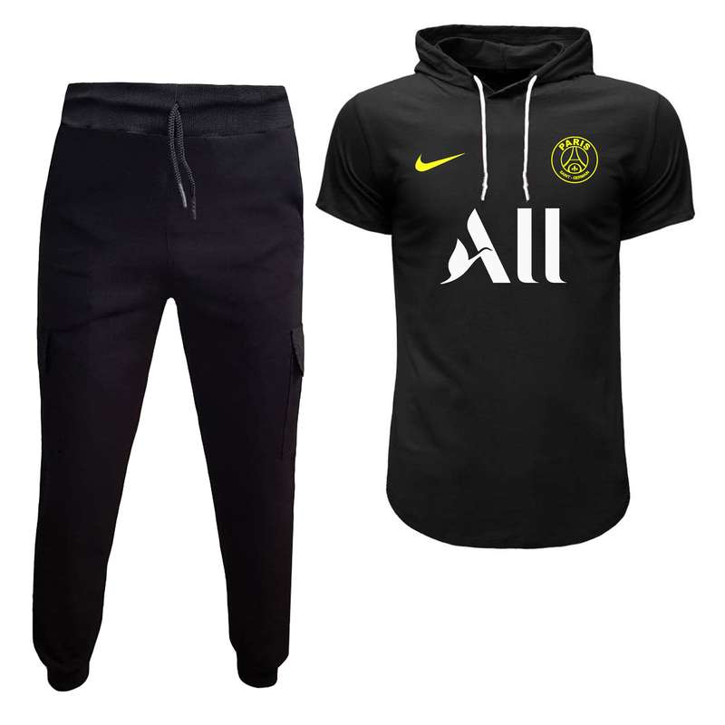 ست تی شرت کلاه دار و شلوار مردانه مدل پاریس B6709