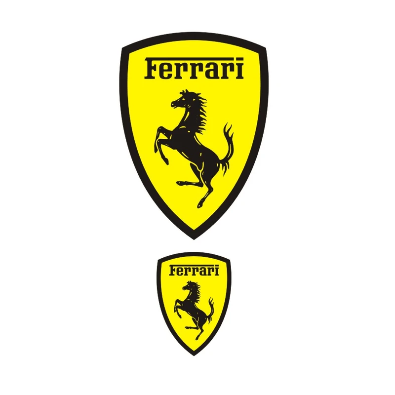 برچسب بدنه خودرو کد FERRARI1 بسته دو عددی